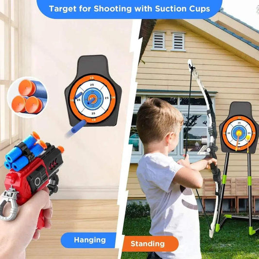 VATOS 2X Bow Arrow Guns Toy For Kids LED Light Up Game - ToylandEU™