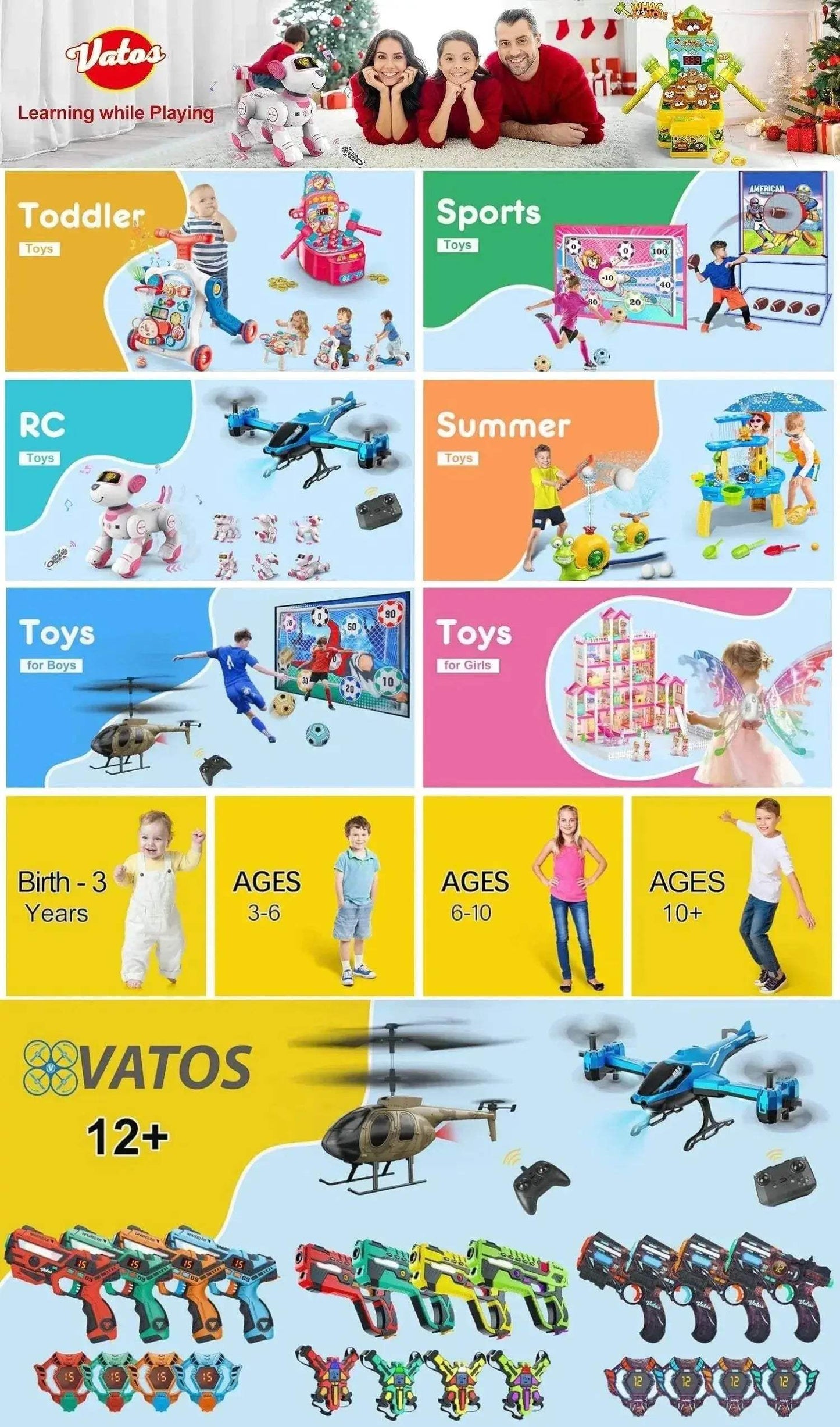 VATOS Football Ball Game Set for Kids Indoor Outdoor Soccer - ToylandEU