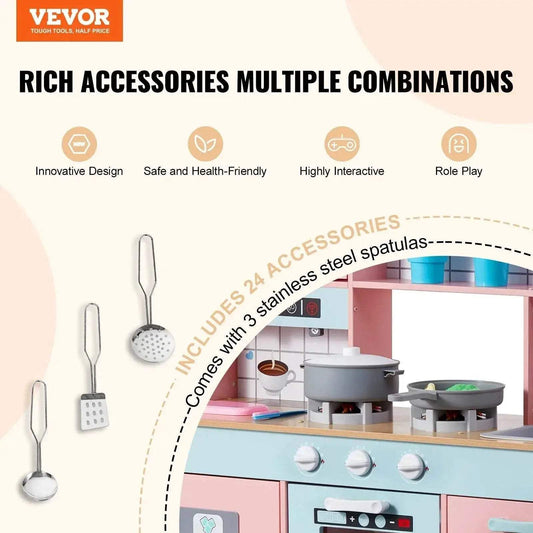 VEVOR Pretend Play Cooking Toy for Kids Chef Playset - ToylandEU™