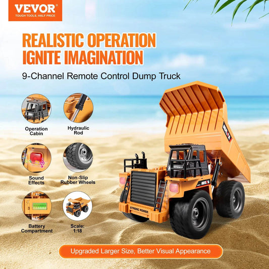 VEVOR RC Car Children Toys Remote Control Dump Truck Toys - ToylandEU