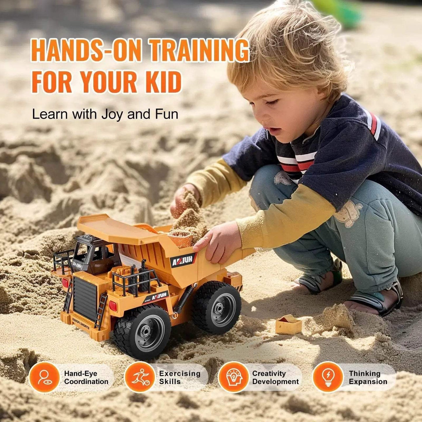 VEVOR RC Car Children Toys Remote Control Dump Truck - ToylandEU™