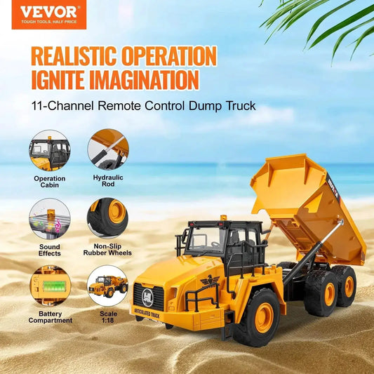 VEVOR RC Dump Truck Remote Control Car Children Toys - ToylandEU