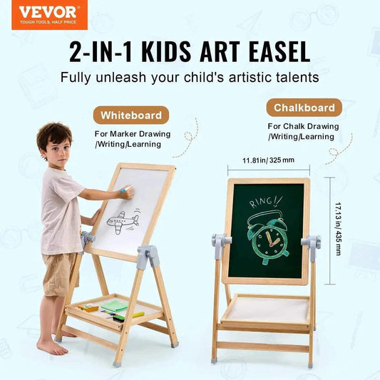 VEVOR Standing Magnetic Drawing Board Easel for Kids - ToylandEU™