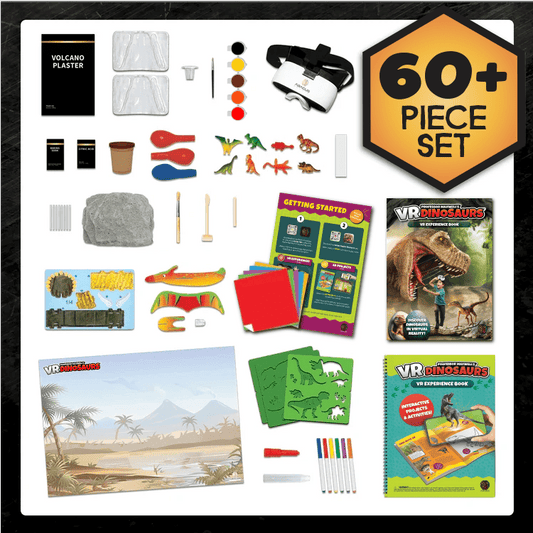 VR Dinosaur Science Kit | 60+ Piece STEM Set | Toylandeu™