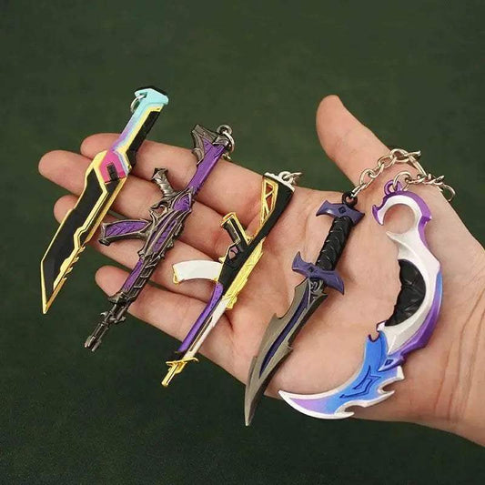 Valorant Weapon Melee Reaver 2.0 Karambit Knife Keychain - ToylandEU