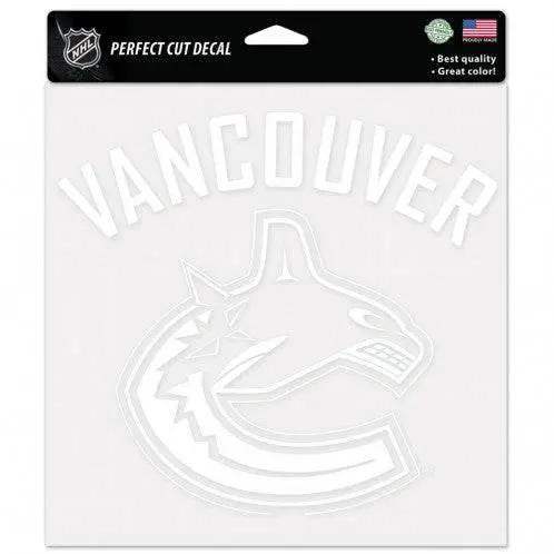 Vancouver Canucks 8x8 White Perfect Cut Decal Sticker - ToylandEU™