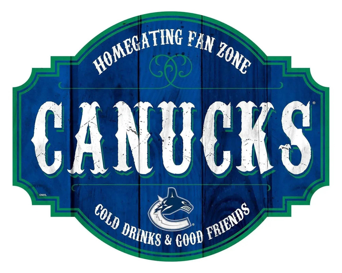 Vancouver Canucks Wood Sign 12 Inch Homegating Tavern - ToylandEU™