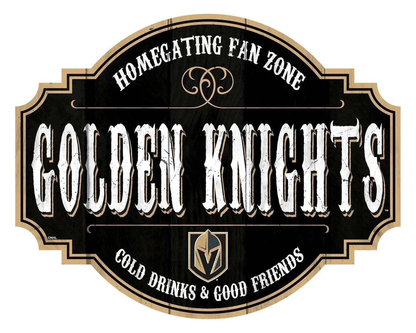 Vegas Golden Knights Wood Sign 12 Inch Homegating Tavern - ToylandEU™