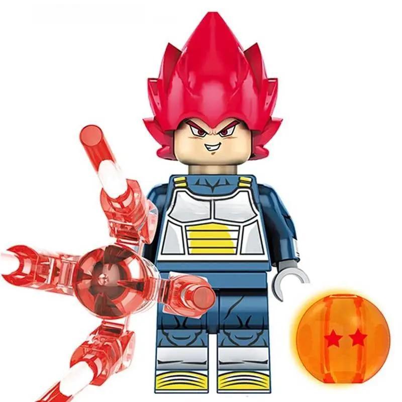 Vegeta Red Hair Minifigure Dragon Ball Z LEGO - ToylandEU™