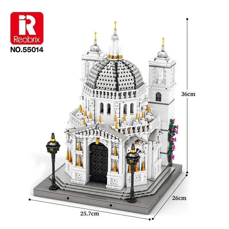 Venice Church Building Block Set LED Lights Toylandeu™