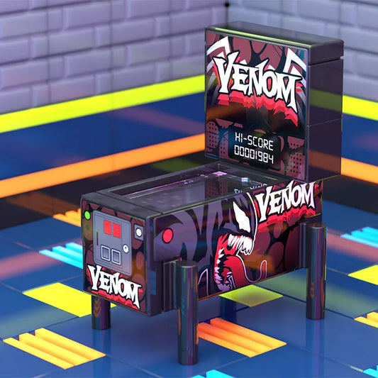 Venom Pinball Arcade Machine Building Set made using LEGO parts - ToylandEU