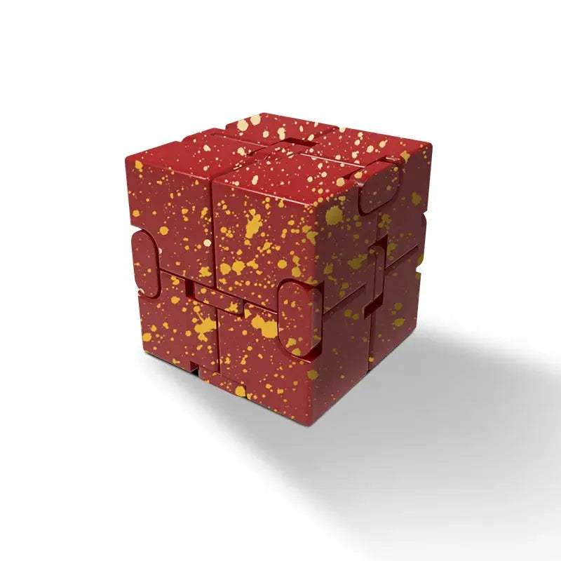 Infinity Magic Figet Cube Finger Toy Aluminum Alloy Metal Office Square Camouflage Flip Cubic Stress Relief Desk Toys Cool Gift - ToylandEU