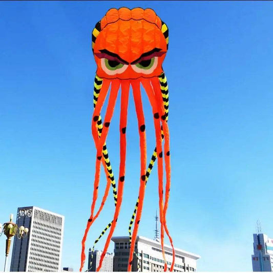 Vibrant 8M 3D Striped Octopus Kite - Fun Outdoor Adventure Toy - ToylandEU