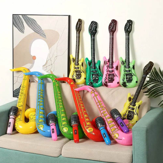 Vibrant Inflatable Instruments Toy Set with Realistic Sound Effects for Kids Party Entertainment - ToylandEU