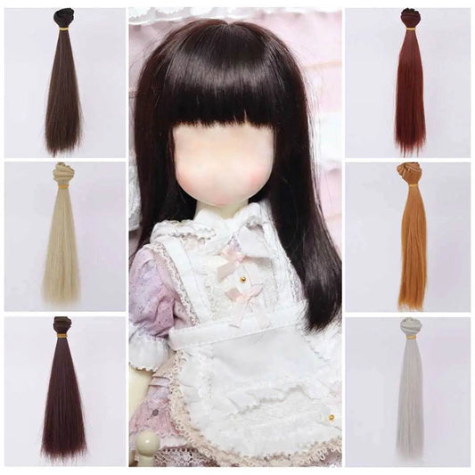 Vibrant Long Straight Synthetic Wig for Dolls - Customize Your Style! - ToylandEU