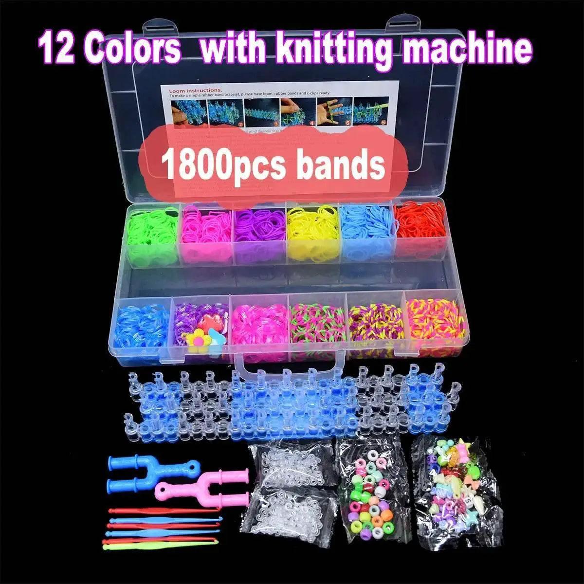 Vibrant Loom Bands 1800 Pieces Kit Toyland EU - ToylandEU™