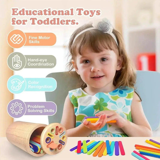 Vibrant Montessori Color Sorting Toys for 3 Year Olds - ToylandEU™