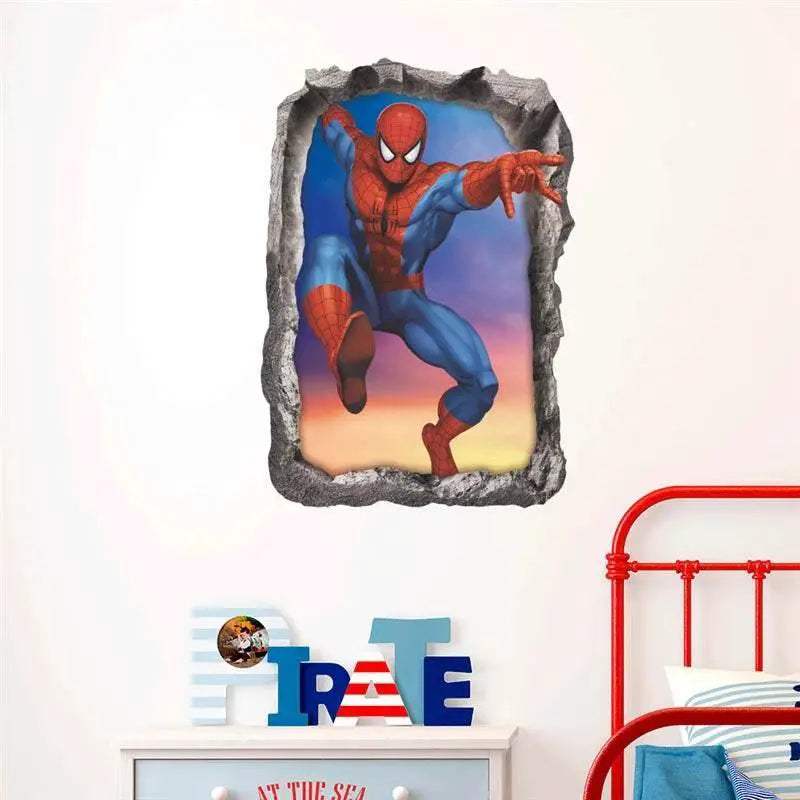 Vibrant Spiderman Wall Stickers 3D PVC For Kids Room - ToylandEU