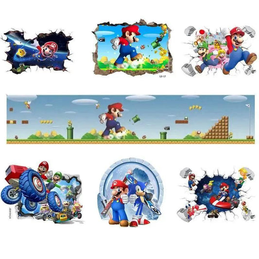 Vibrant Wall Sticker 3D Cartoon Decor Toyland EU - ToylandEU™