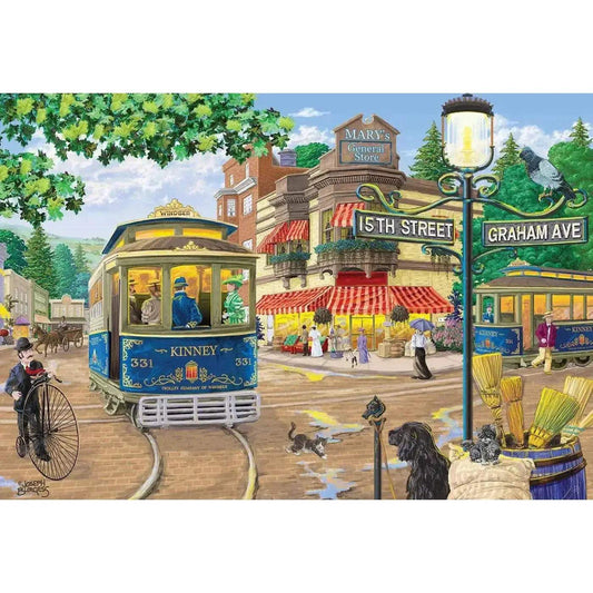 Victorian Street Wood Jigsaw Puzzle Eco Friendly - ToylandEU™