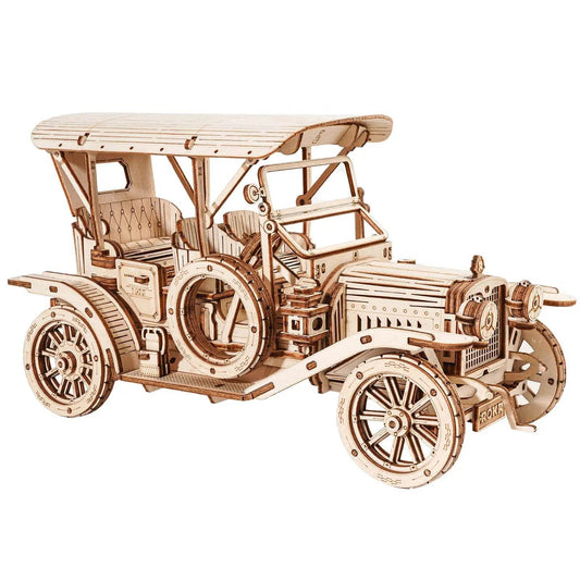 Vintage Car 3D Wooden Puzzle Kit for Creative Kids & Adults - ToylandEU