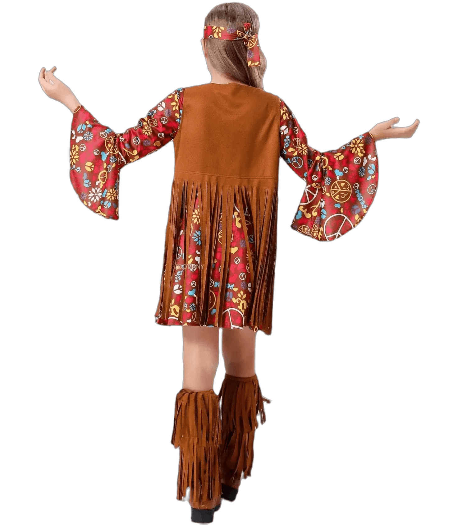 Vintage-Inspired Kids' Hippie Costume Set - Perfect for Halloween, Festivals & Fancy Dress Parties - ToylandEU