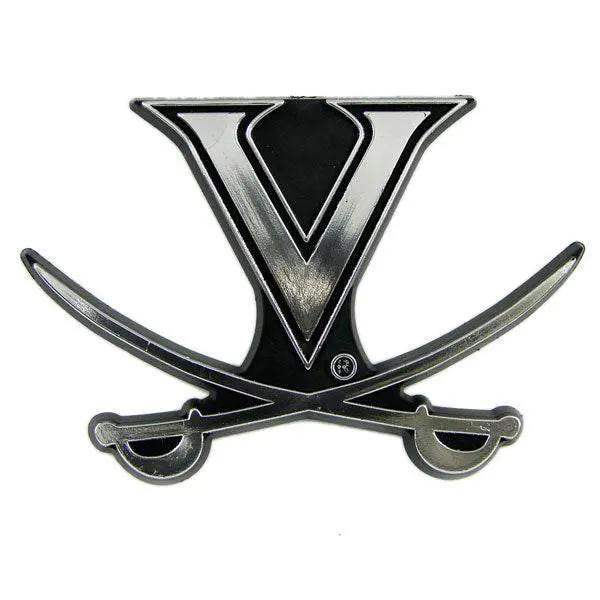Virginia Cavaliers Auto Emblem Silver Chrome Finish 3M Tape - ToylandEU™