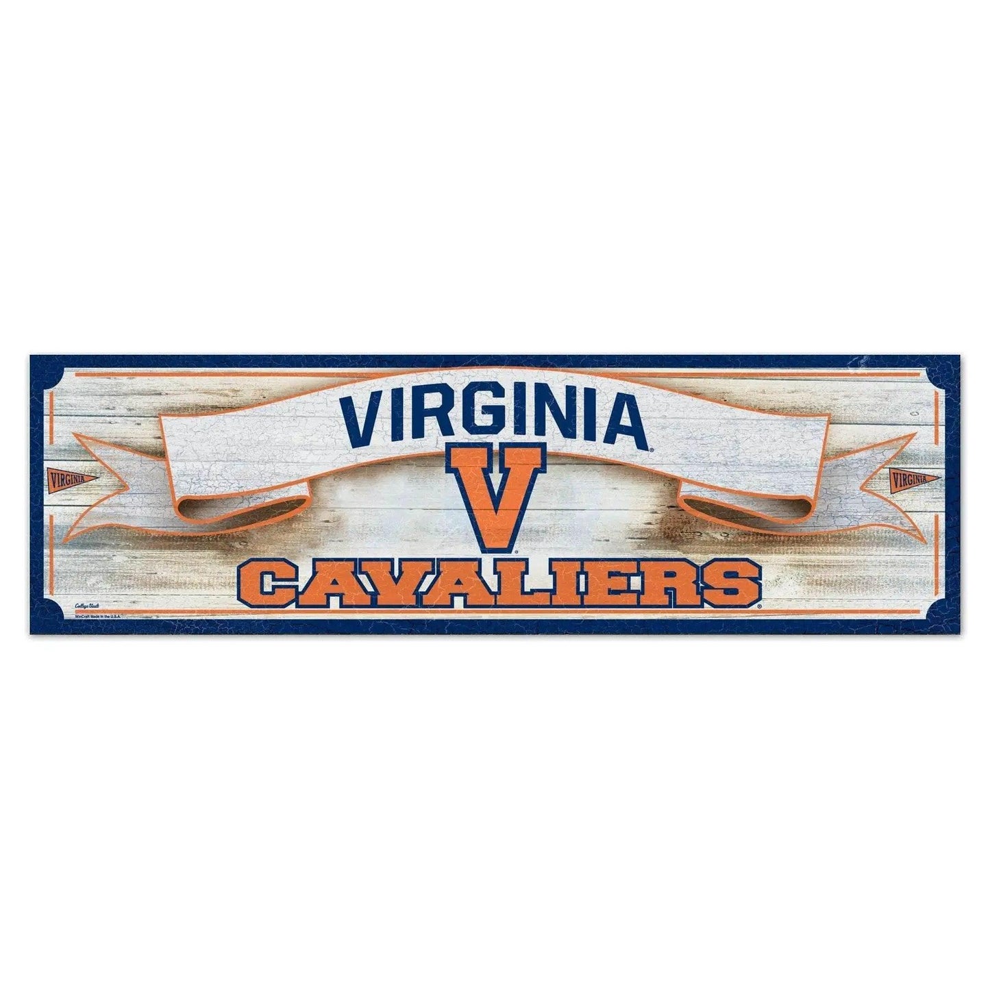 Virginia Cavaliers Wood Sign 9x30 Outdoor Decor Rustic - ToylandEU™