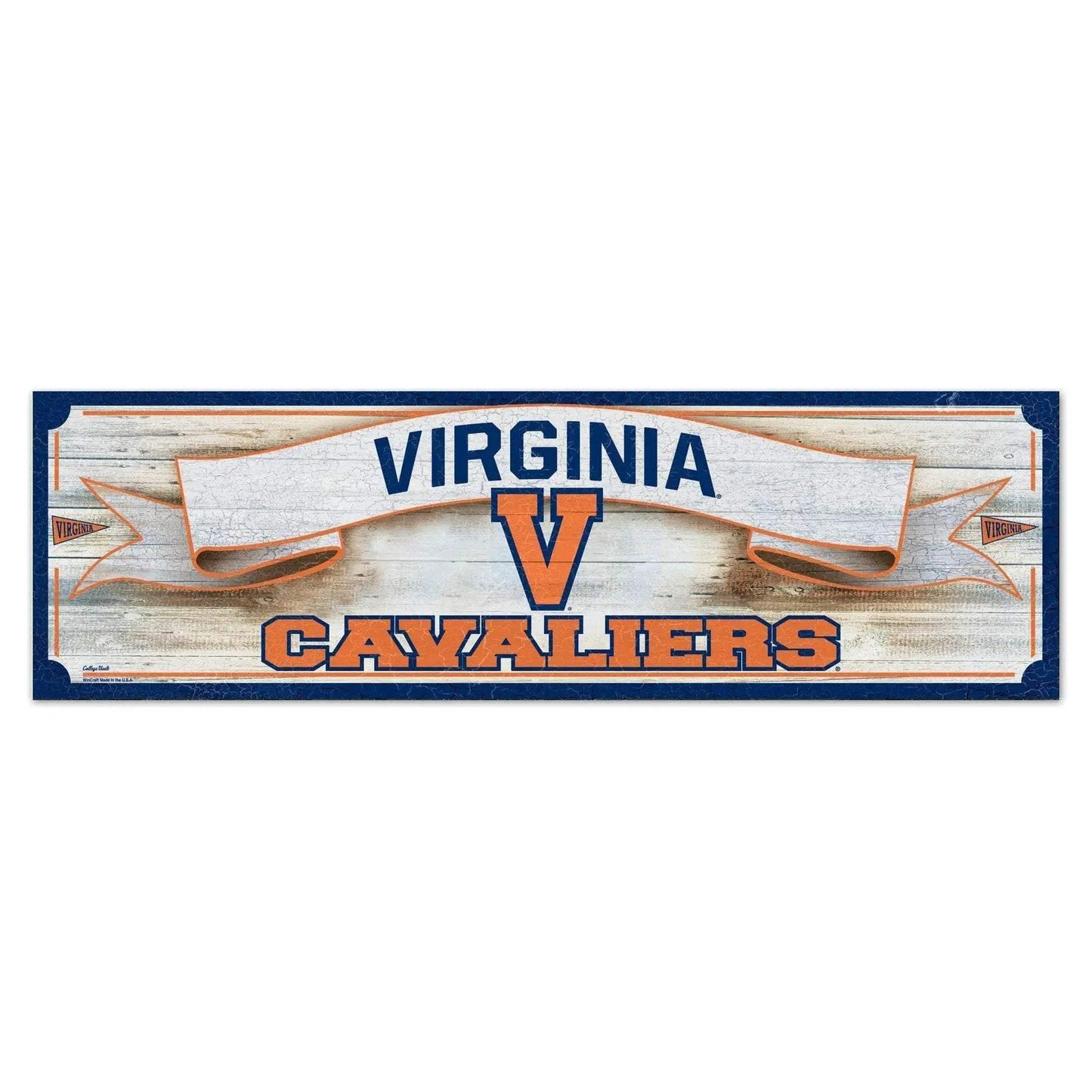 Virginia Cavaliers Wood Sign 9x30 Outdoor Decor Rustic - ToylandEU™