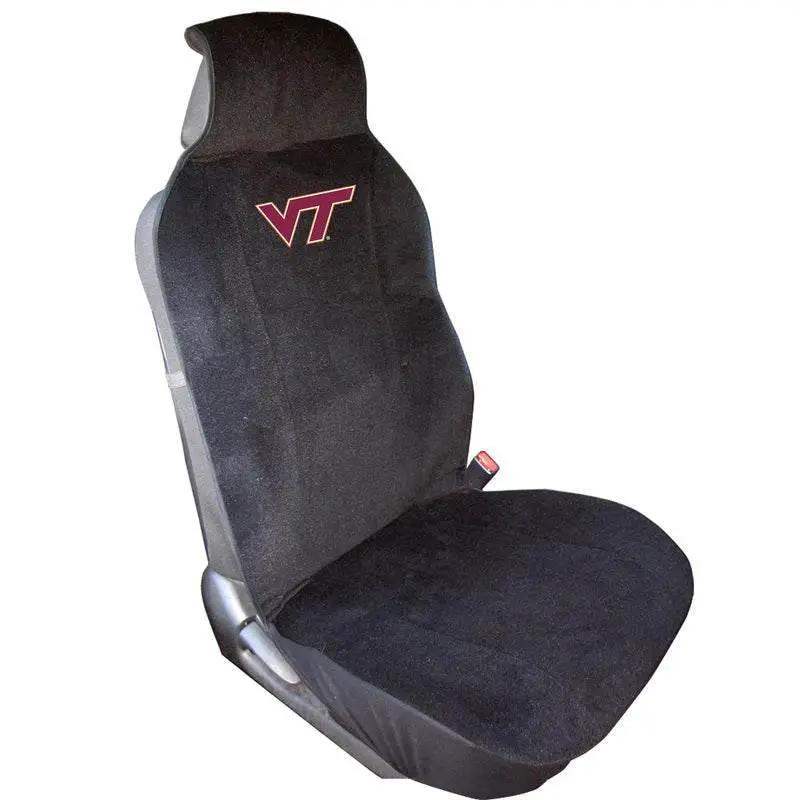 Virginia Tech Hokies Car Seat Cover Poly Velour Embroidered Logo - ToylandEU