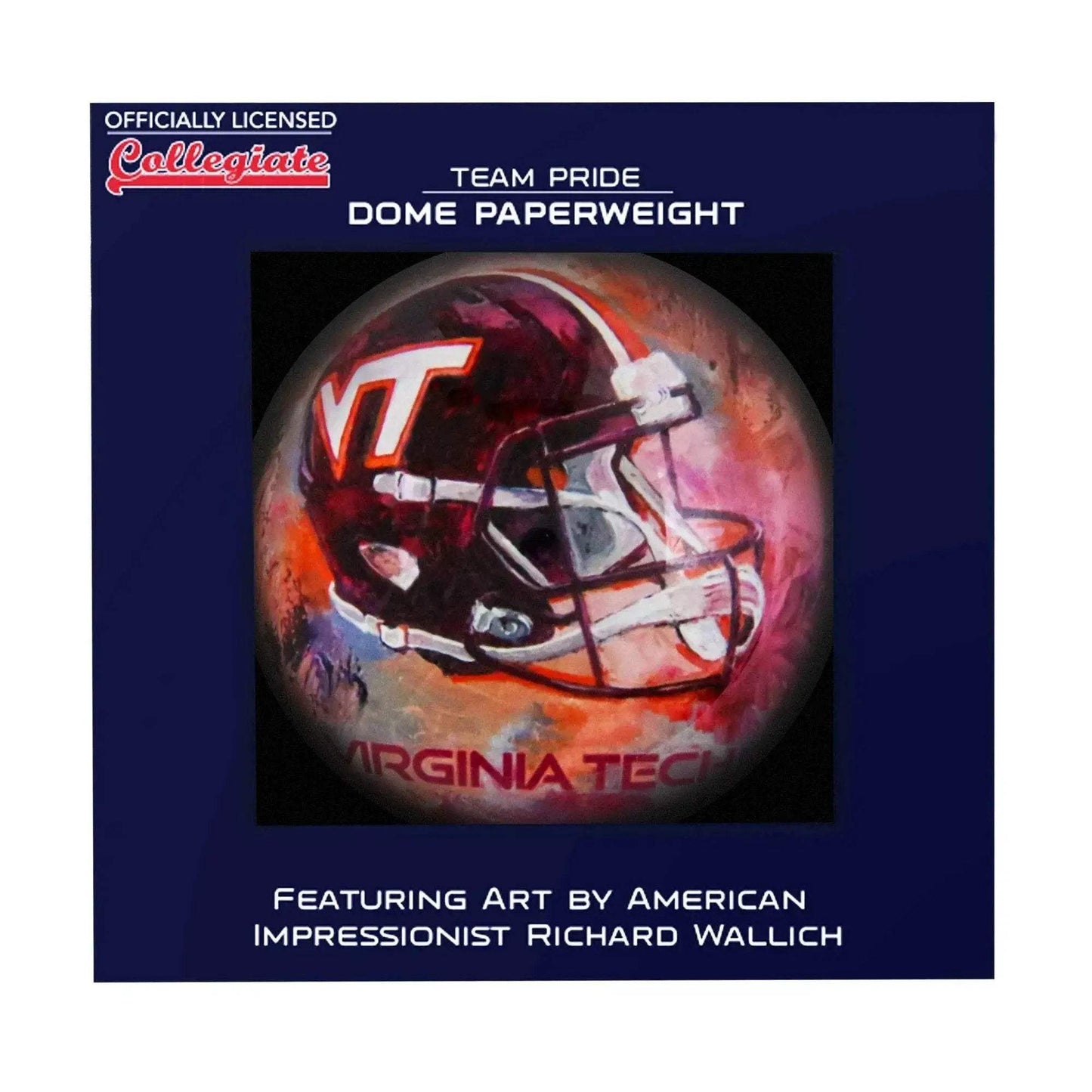 Virginia Tech Hokies Domed Glass Paperweight Official - ToylandEU™