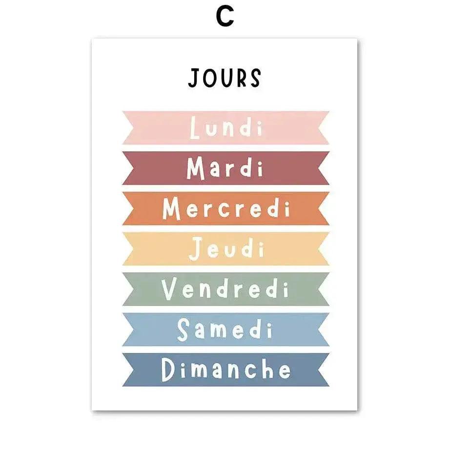 Vivid Alphabet Art Unframed Canvas Print Toyland EU - ToylandEU™