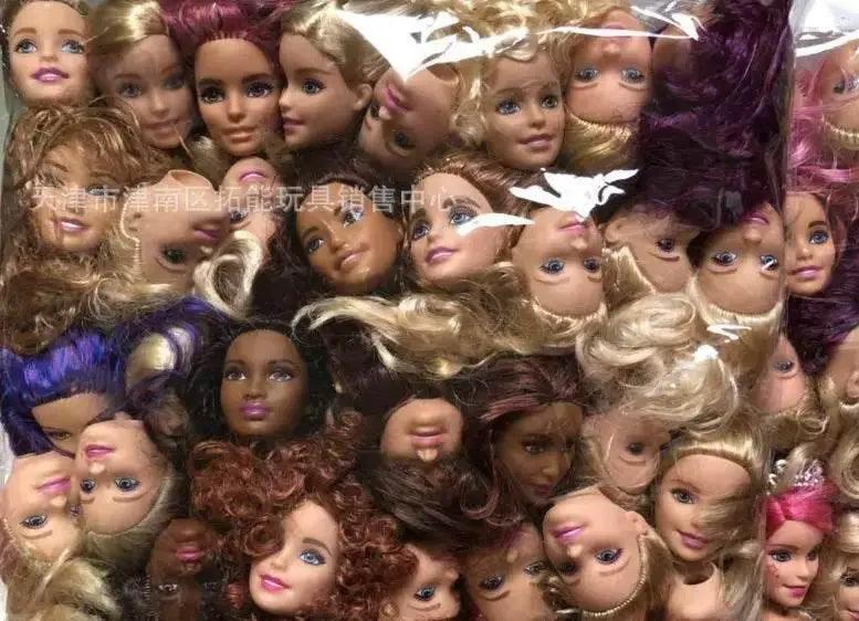 Vivid Doll Heads Set Blue Purple Hair Toyland EU - ToylandEU™