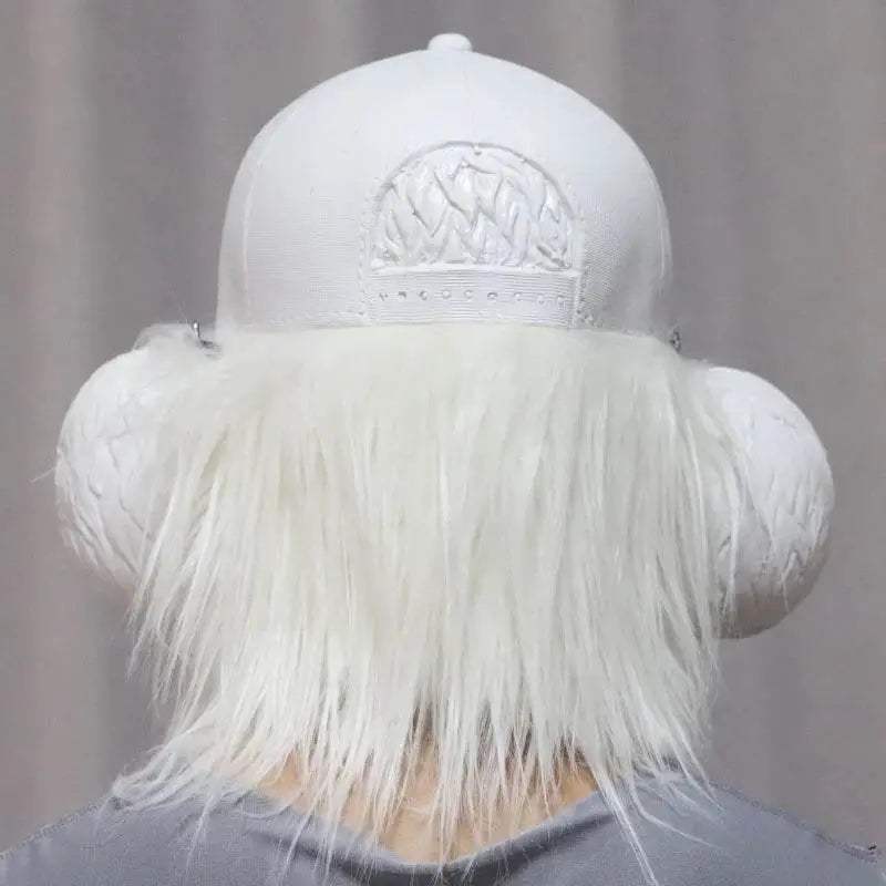 Vivid Latex Gorilla Mask With White Wig Toyland EU - ToylandEU™