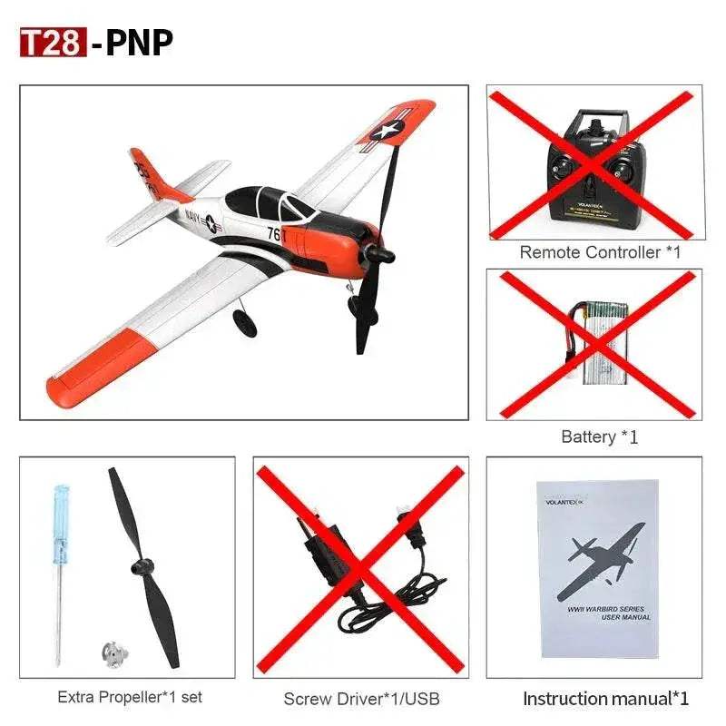 Volantex 761-9 2.4G 6-Axis Foam Aircraft T28 RC Airplane - ToylandEU