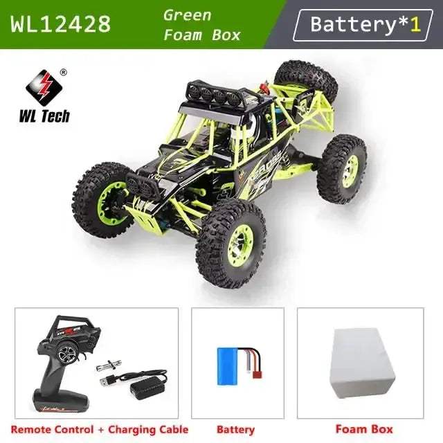 WLtoys 12428 4WD RC Car Off Road High Speed LEDHeadlights - ToylandEU