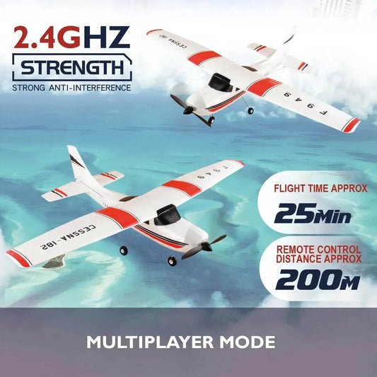WLtoys 2.4G F949 LCD Version RC Airplane Cessna 182 RTF - ToylandEU