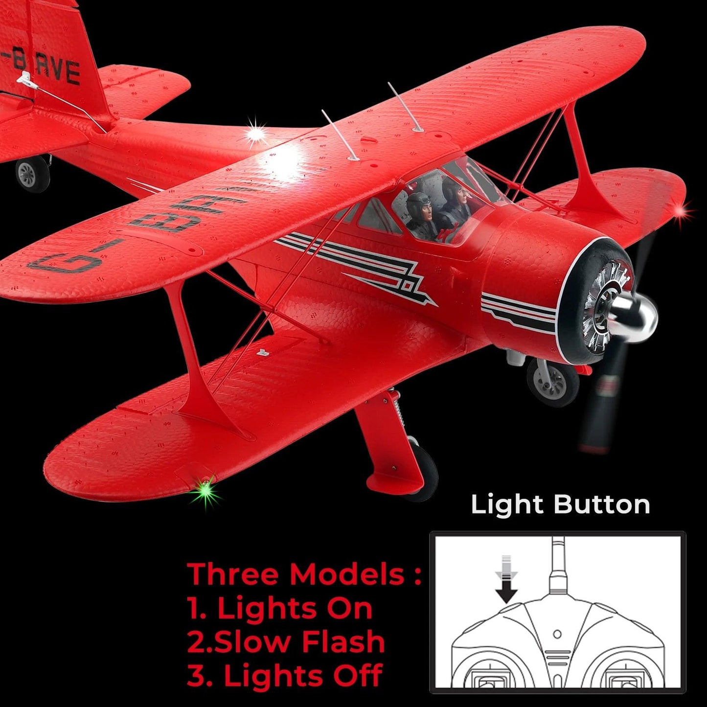 WLtoys D17S RC Biplane Brushless RTF | Toylandeu