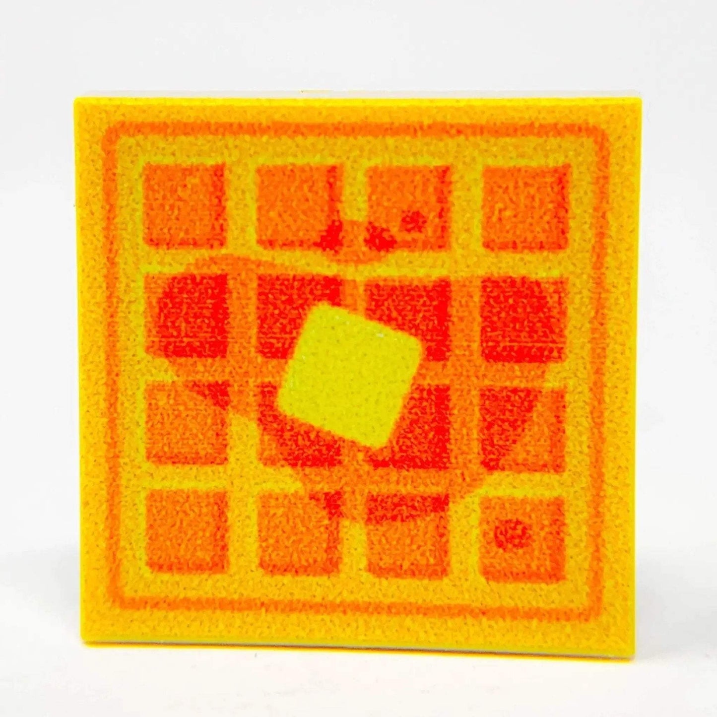 LEGO Waffle Tile 2x2 Custom Printed With Butter Syrup - ToylandEU