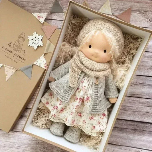 Waldorf Doll Handmade Dress Up Toy For Kids Soft Comfort - ToylandEU