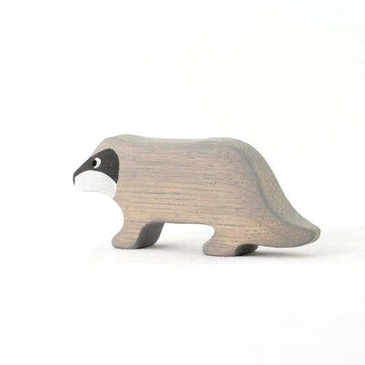Waldorf Wooden Badger Toy For Imaginative Play And Learning - ToylandEU