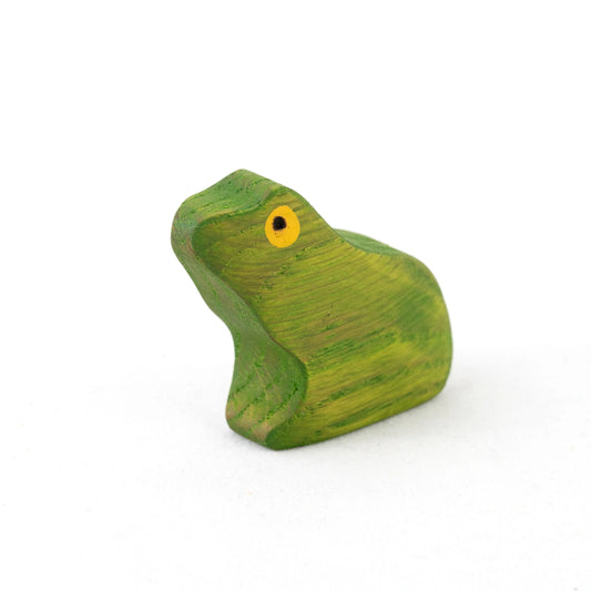 Waldorf Wooden Frog Toy Handcrafted For Imaginative Play - ToylandEU