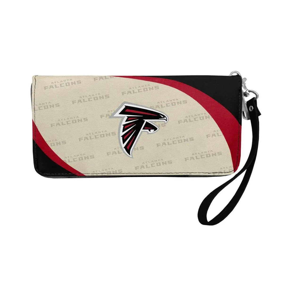 Atlanta Falcons Wallet Curve Organizer Zippered Wrist Strap - ToylandEU™