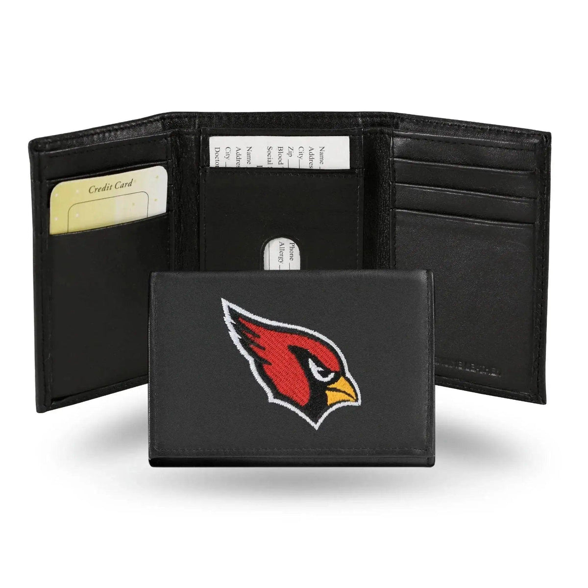 Arizona Cardinals Wallet Trifold Leather Embroidered - ToylandEU™
