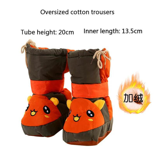 Warm Cartoon Toddler Winter Boots with Side Zipper and Thick Cotton Lining for Infants - ToylandEU
