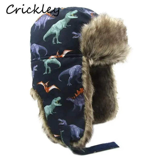 Cozy Dinosaur Ushanka Hat Ages 1 To 10 Toyland EU - ToylandEU™