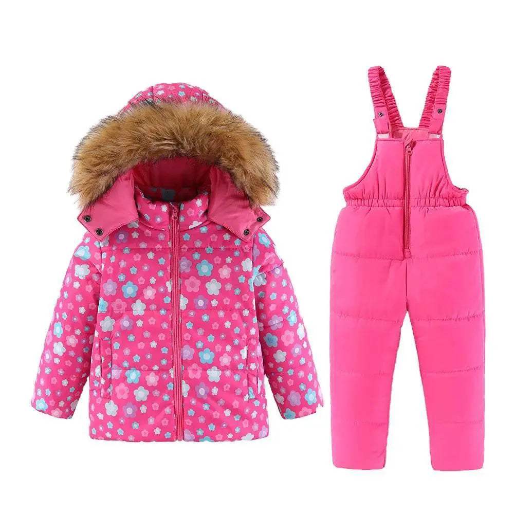 Warm Kids Hooded Ski Suit 4To6Y Insulated Toyland EU - ToylandEU™