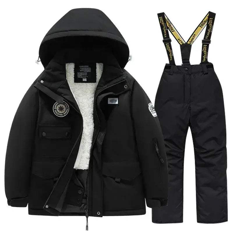 Warm Kids Ski Suit Windproof Waterproof Thick Insulated For Boys And Girls - ToylandEU