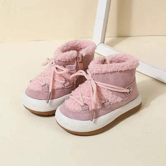 Warm Plush Baby Boots Winter With Non Slip Rubber Sole - ToylandEU