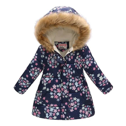 Warm Winter Coat Thickened Cotton Filling For Girls 3 To 10 - ToylandEU